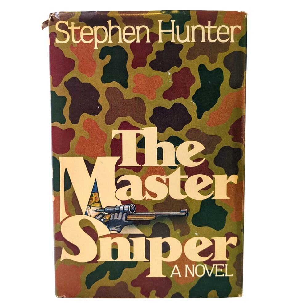 Master Sniper Stephen Hunter 1980 Full Size Book Club Hardcover DJ Used Good